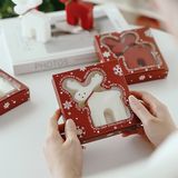  Nến thơm Giáng Sinh tuần lộc chuông 9,2cm 