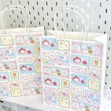  Túi quà giấy chia ô mèo 
