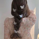  Kẹp tóc bướm trong ánh nhũ 