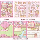  Sticker nổi nam châm 3 background bé Telado 