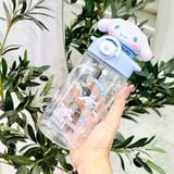  Bình nước Sanrio trong đầu chibi 650ml 