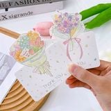  Thiệp gập bó hoa nhô lên 