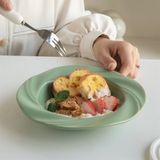  Đĩa tròn viền sóng xoáy 20,5cm 