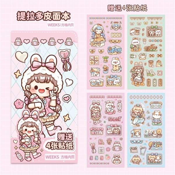  Sổ bé Telado 19x7cm + 4 sticker 