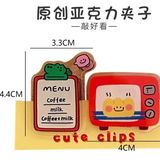  Set 2 kẹp giấy cá sấu mix 
