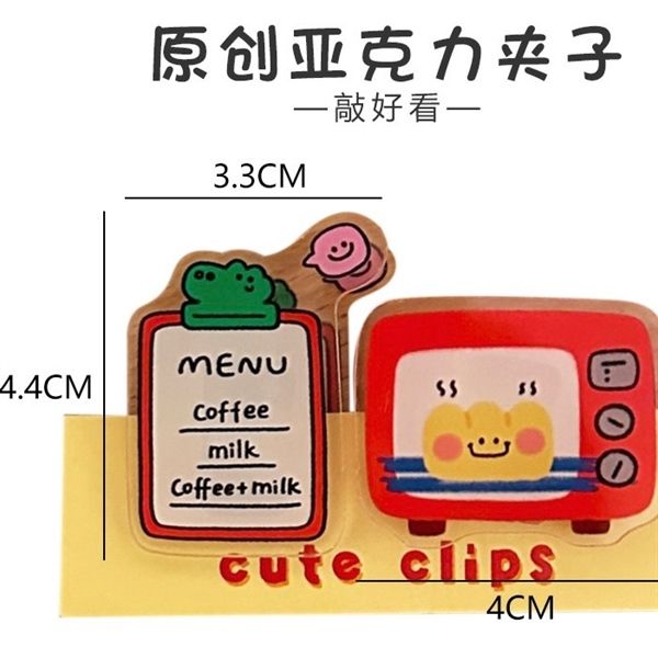  Set 2 kẹp giấy cá sấu mix 