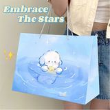  Túi quà cún bơi xanh biển 