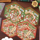  Sticker góc phòng 3/4 Giáng Sinh DIY 