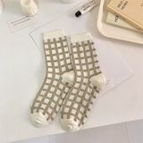  Tất PSA lưới thoáng tone trắng ghi 