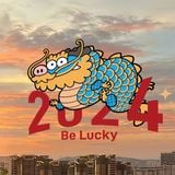  Decal dán kính rồng hổ trang trí tết 