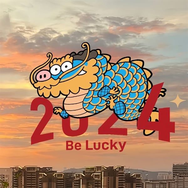  Decal dán kính rồng hổ trang trí tết 