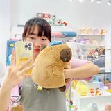  Gối kèm chăn Capybara đội mũ ngủ 