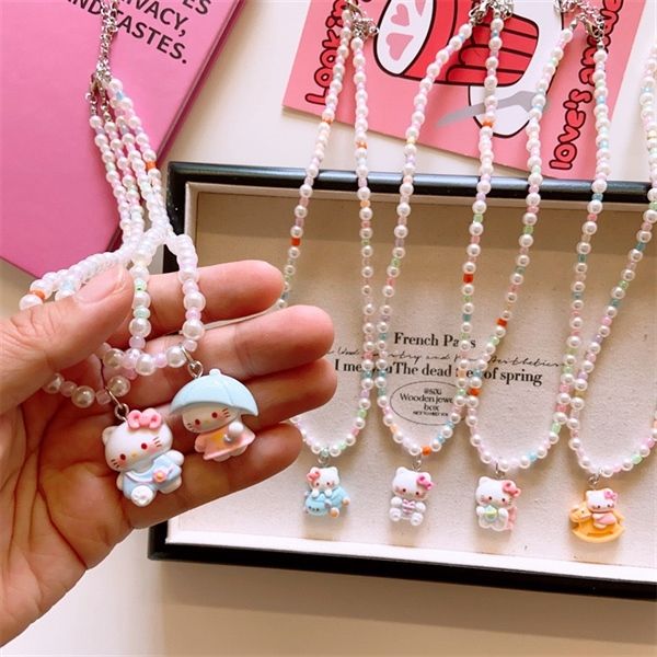  Vòng cổ Hello Kitty hạt nhỏ 