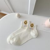  Tất Xiaohesi cổ ngắn lưới thoáng 