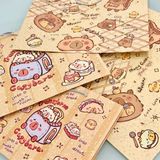 Túi quà Capybara đồ ăn nền vảy sơn 