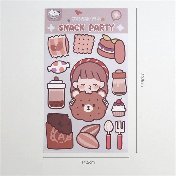  Sticker big size 20cm chống nước 