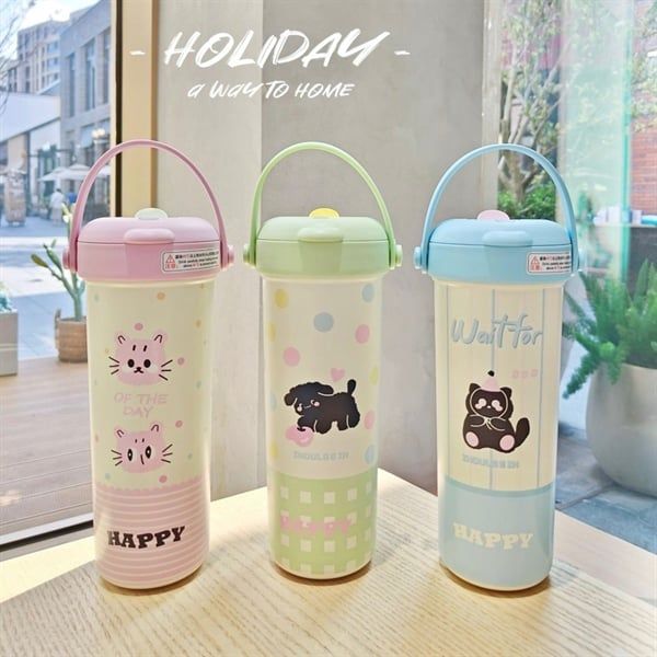  Bình giữ nhiệt thú Happy 650ml 