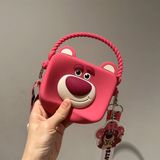  Túi silicon gấu Lotso vuông 12x10cm 