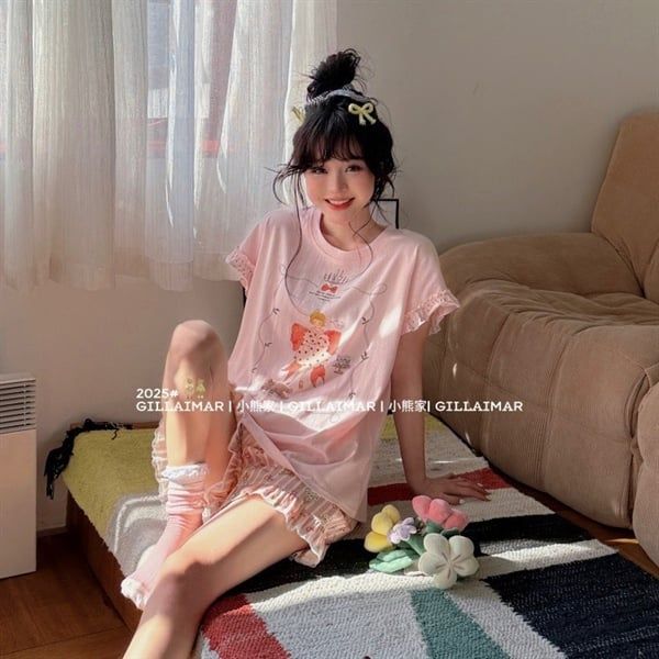  Bộ ngủ Gill Aimar công chúa chấm bi 