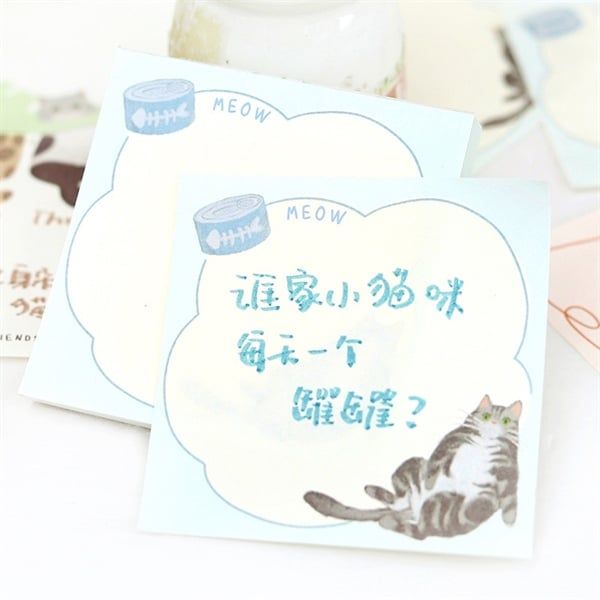  Giấy note Cat Memo 100 tờ 