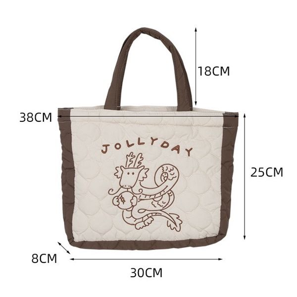  Túi tote rồng Jolly day 30x25cm 