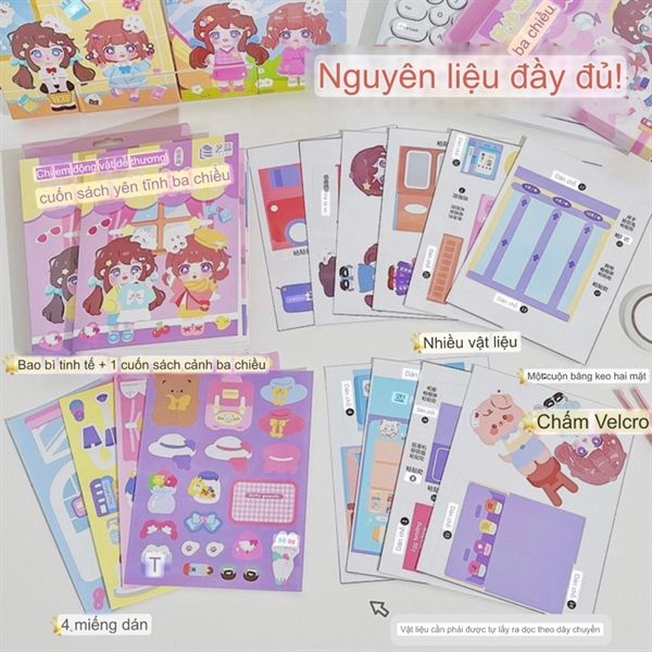  Box sticker DIY dựng phòng 2 chị em 