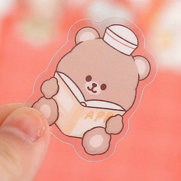  Sticker bé gái gấu & thỏ 