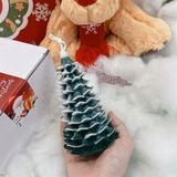  Nến thơm Giáng Sinh cây thông phủ tuyết to 14cm 
