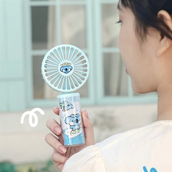  Quạt tay cầm hình thú dễ thương 500mAh 