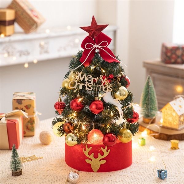  Cây thông mix phụ kiện chậu dạ tuần lộc 