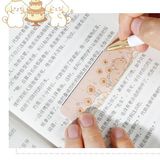  Set thước kẻ kiêm book mark thú dễ thương 30c 