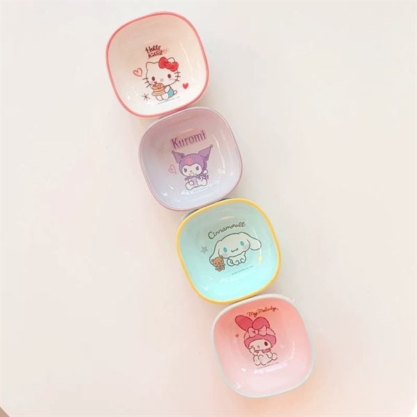  Khay gia vị Sanrio viền màu 9cm 