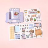 Set DIY dựng cửa hàng 3D cứng bé gái 