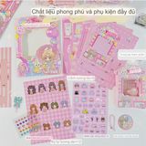  Set sticker DIY box móc khoá MENGYOU 