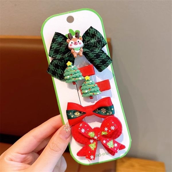  Set kẹp tóc Giáng Sinh 5 loại mix mẫu 
