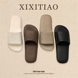  Dép mũi vuông viền gân chỉ 