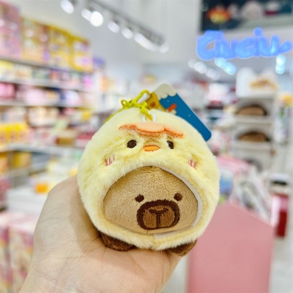  Móc khoá Capybara cosplay thú tròn 