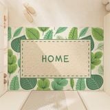  Thảm nhựa xoắn cửa ra vào lá xanh 45x75cm 