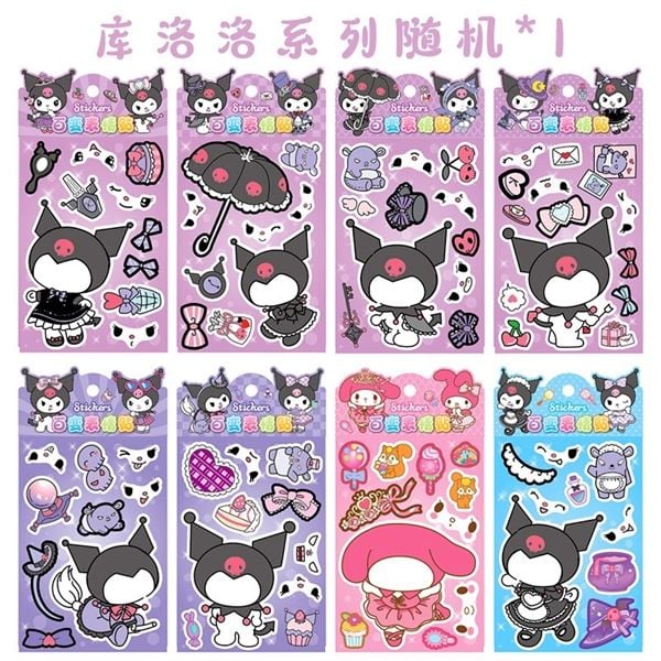  Sticker ghép bộ phận nhân vật 