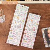  Sticker gấu trắng lấp lánh 