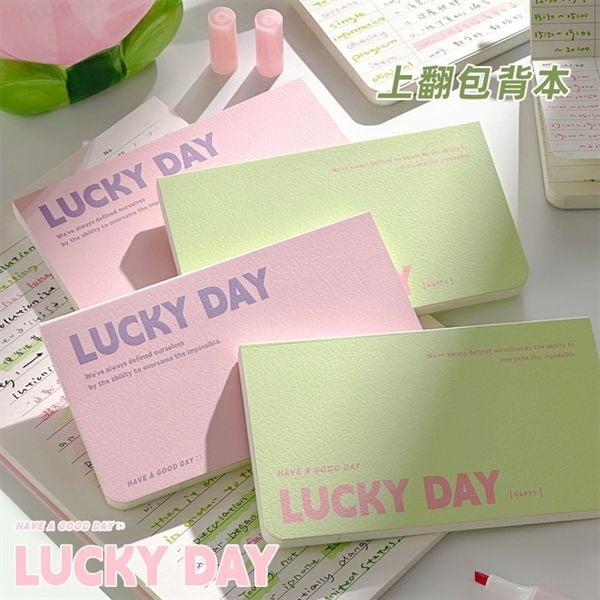  Sổ ngang Lucky Day 64 trang 15x8cm 