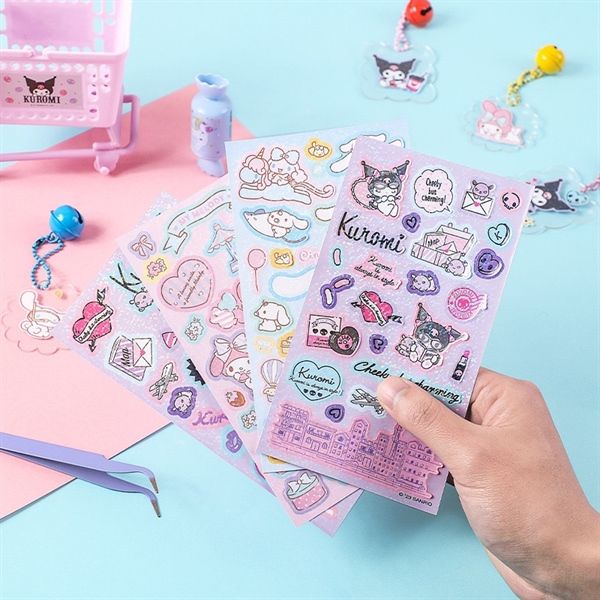  Sticker Sanrio ánh nhũ 