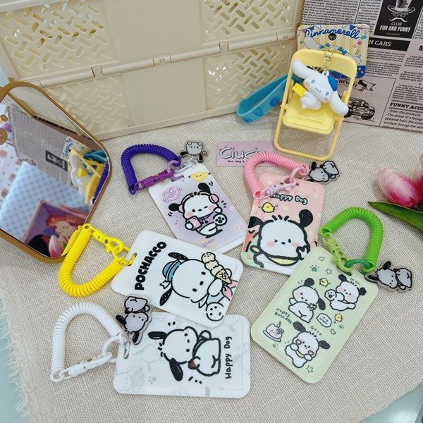  Dây đeo thẻ lò xo Pochacco 