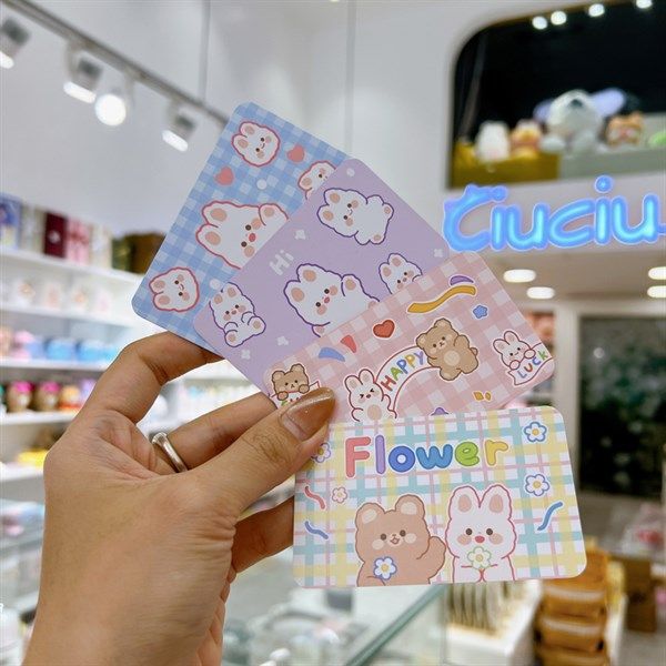  Thẻ thiệp gấu thỏ 