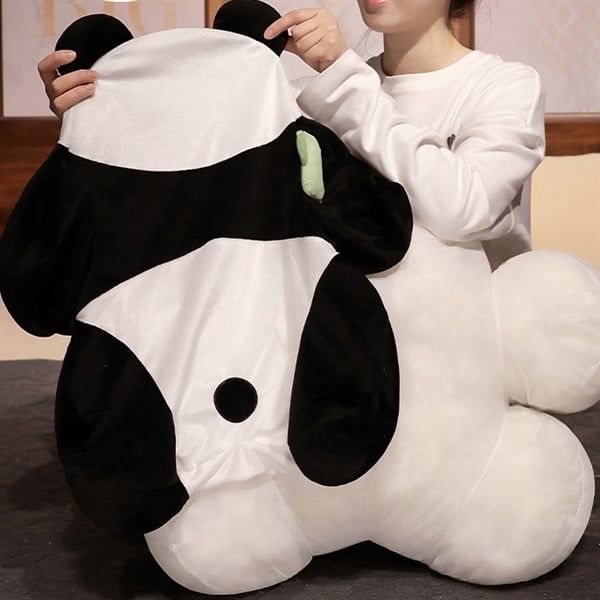  Đệm dựa lưng Panda ôm trúc 45cm 