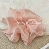  Scrunchies trơn bóng ánh nhũ 