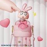  Bình nước Shinchan đầu nhún 600ml 