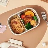  Hộp cơm cún tai nổi nắp trong 