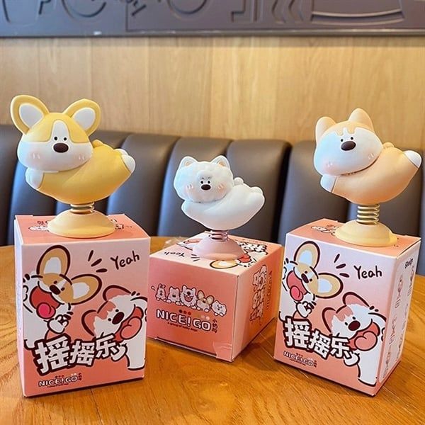  Mô hình cún nhảy lò xo 