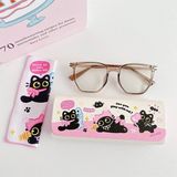  Hộp kính+lau kính mèo đen ôm cá 